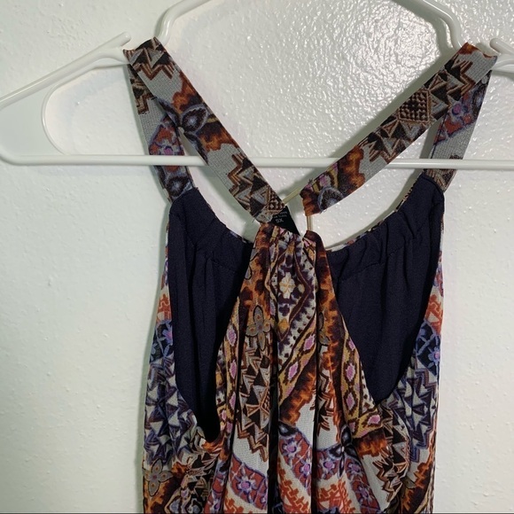 INC International Concepts Printed Keyhole Halter Top XS - Picture 8 of 10